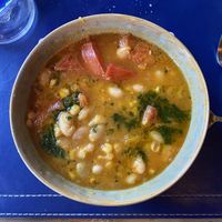 Bean soup  at La Marmita in Punta Arenas