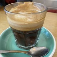 The almond latte that my friend left behind at Pearth Organic Kitchen in West Leederville