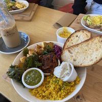 Breakfast hash with toast  at Pearth Organic Kitchen in West Leederville