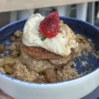 Apple Pancakess  at Pearth Organic Kitchen in West Leederville