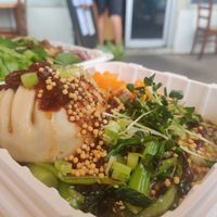 Huge dumpling at Juicy Brew - Kaimuki in Honolulu