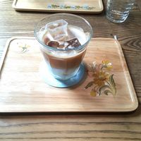 Iced soy latte  at Salunpowaku in Minoo