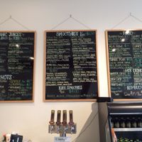 Menu as of February 2016 at Remedy Juice Cafe in Hood River