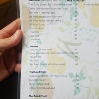 menu at Happy Mushroom - Food Stall in Chiang Mai