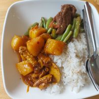Massaman curry at Happy Mushroom - Food Stall in Chiang Mai
