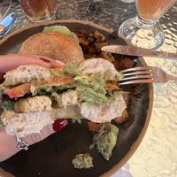 VLT on bagel  at Bayside American Cafe in Portland