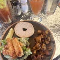 VLT on bagel  at Bayside American Cafe in Portland