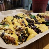 black bean scramble at Rabbits Cafe in Portland