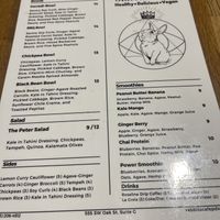 Great options  at Rabbits Cafe in Portland