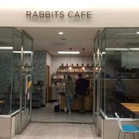 Front door at Rabbits Cafe in Portland