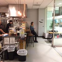 Looking in at Rabbits Cafe in Portland