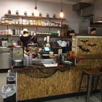 Front counter at Rabbits Cafe in Portland