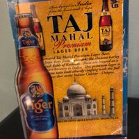 Yummy Indian beers to pick from. We tried 3 types and all were great. at Taj Mahal in Calgary