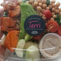 take out sweet potato salad at Terri - Midtown East in New York City