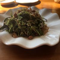 Delicious tamarind salad at Khaing Shwe Wha Vegetarian Restaurant in Bagan