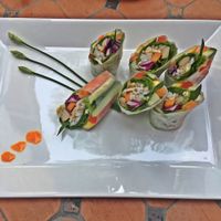 Spring rolls at Hum Vegetarian - District 1 in Ho Chi Minh City