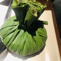 Mushroom 3 kinds in lotus leaf at Hum Vegetarian - District 1 in Ho Chi Minh City