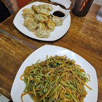 Chop suey and gyoza at Susbida in San Jose