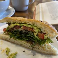 Vegan BLT on foccacia!  at The Polly Fox Bakery and Bistro in Abbotsford