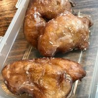 Vegan apple fritters  at The Polly Fox Bakery and Bistro in Abbotsford