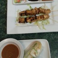 spring roll & tofu kebabs at Indo in Keego Harbor