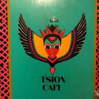 Their logo at Tsion Cafe & Bakery in New York City