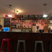 The bar at Tsion Cafe & Bakery in New York City