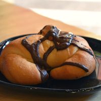Chocolate croissant at Canape Incontro in Bologna