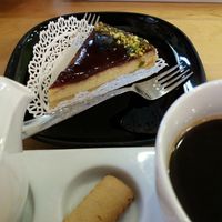 Tofu cake at Canape Incontro in Bologna