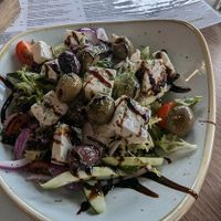 Vegan greek salad at Showroom Cinema Cafe in Sheffield