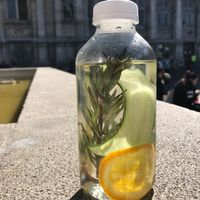 rosemary lemon and cucumber infused water at Wild & The Moon - rue Charlot in Paris