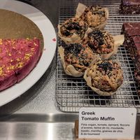 Cherry Clafoutis, Savory Muffin and Energy bar at Wild & The Moon - rue Charlot in Paris