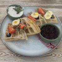 Waffles  at Almalibre Acai Bar in Valencia