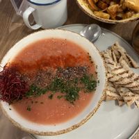 Gazpacho   at Almalibre Acai Bar in Valencia