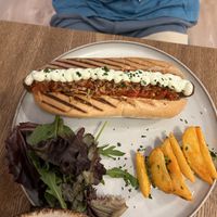 New York hotdog   at Almalibre Acai Bar in Valencia