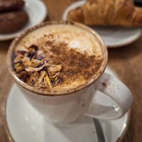 Pumpkin latte at Almalibre Acai Bar in Valencia