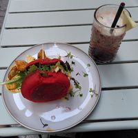 Falafel Burger and Tropical Glamour at Almalibre Acai Bar in Valencia