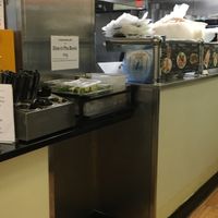 Counter area where food is made at Sprig and Sprout in Washington