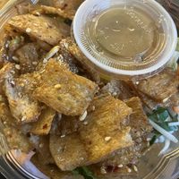 Buddha's favorite vermicelli bowl with double "honey" hoisin seitan   at Sprig and Sprout in Washington