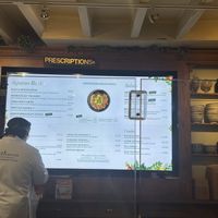 Menu board  at Le Botaniste - UES in New York City