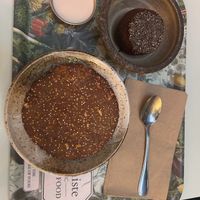Dessert - cookie and chia seed brownie  at Le Botaniste - UES in New York City
