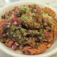 sexy fries (vegan, with veggies) at Curry Up Now in San Mateo