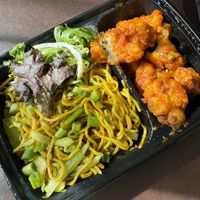 Gobi Manchurian with Chow Mein  at Curry Up Now in San Mateo