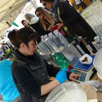 vegan pizza at De Paolis Bio - Food Stand in Rome