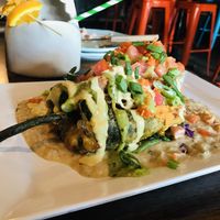 Incredible Stuffed Poblano Pepper!  at No Bones Beach Club in Seattle