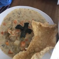 Clam chowder  at No Bones Beach Club in Seattle