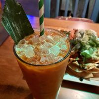 Thai iced tea at No Bones Beach Club in Seattle