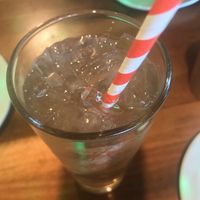 Paper straws at No Bones Beach Club in Seattle