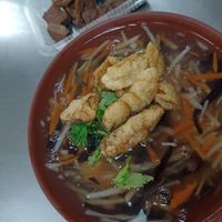 Vegetarian spare rib dish at Ming Long in Taitung