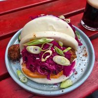 Korean Tofu Bao at Hyde Park Book Club in Leeds